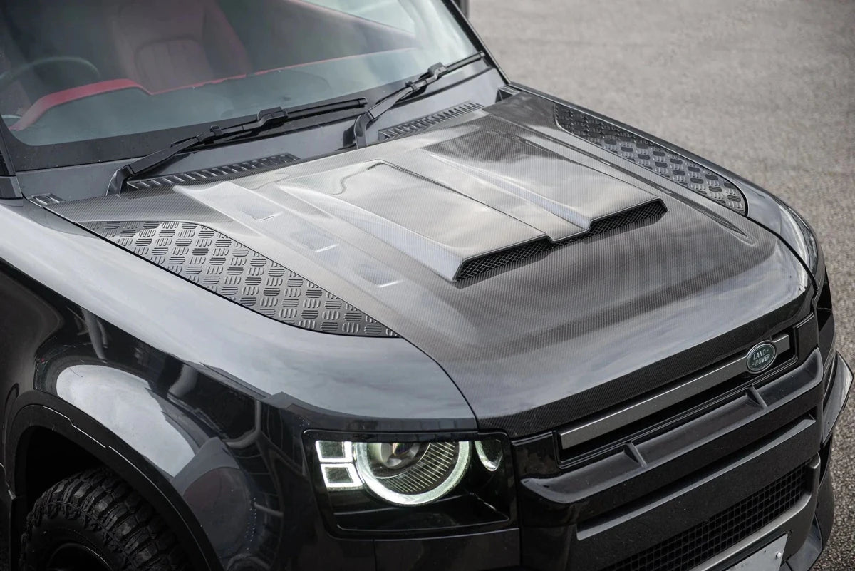 Capot Carbone Ventrilé KAHN Luxe - Defender 90/110/130 (2020+) - Defender 110
