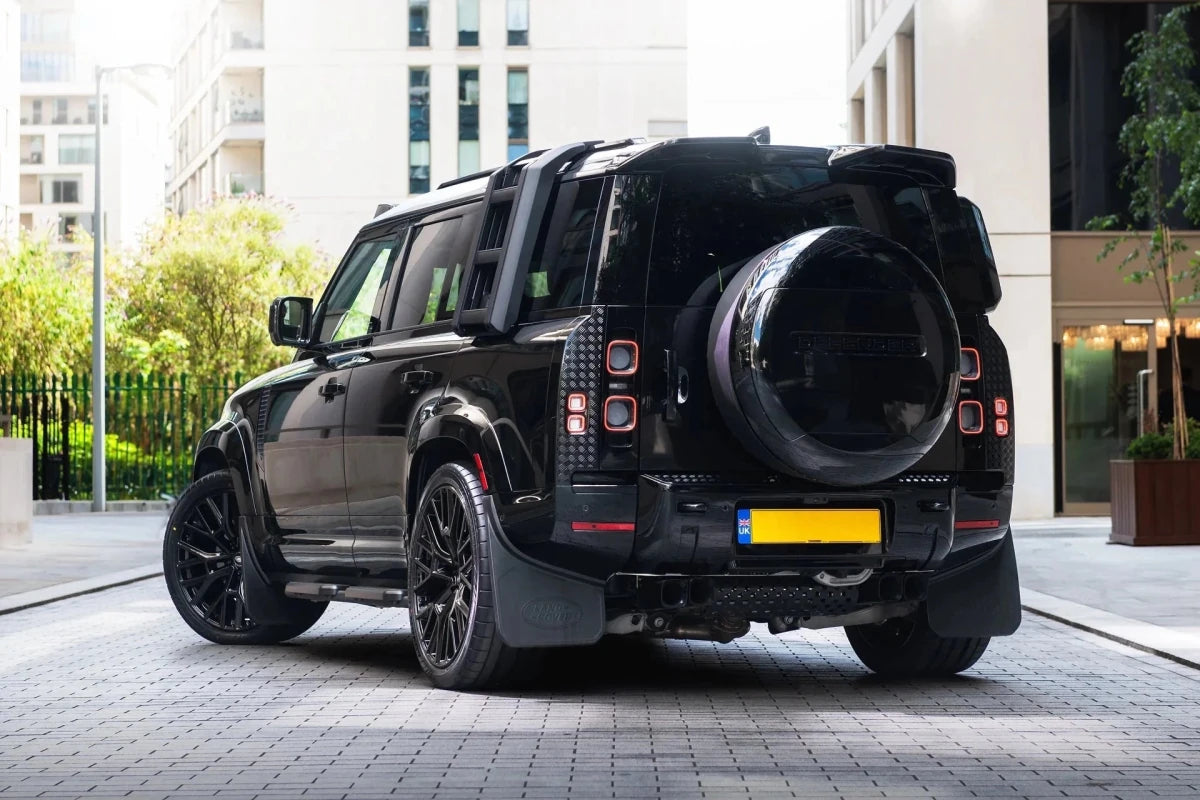 Échappement Quad Gloss Black KAHN pour Defender 110 V8 (2020+) - Defender 110