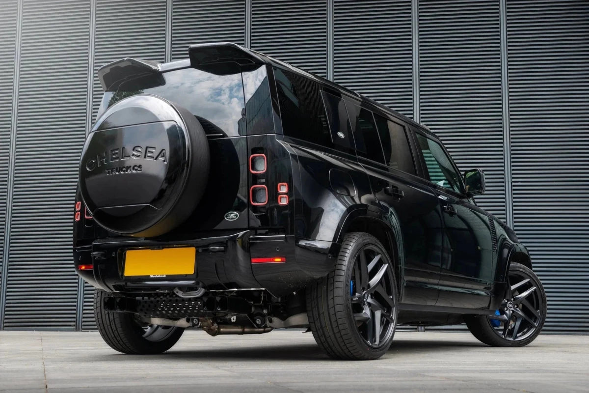 Échappement Quad Satin Black KAHN - Defender 110 2.0L (2020+) - Defender 110