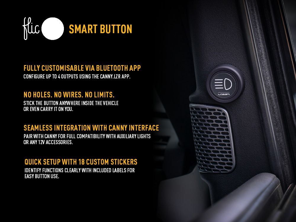 Bouton Lazer Lamps CANNY Smart Button - Controle Sans Fil - BYD Shark 2024+