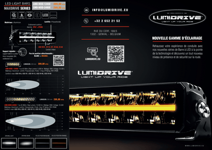 Barre LED Lumidrive MAXDRIVE 1245 - Feux de Position Sélectionnables - BYD Shark 2024+