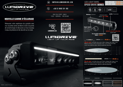 Barre LED Lumidrive SPEED DRIVE 640 - Feux de Position Sélectifs - BYD Shark 2024+
