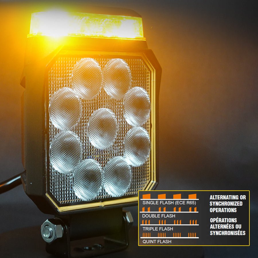 Feu de travail LUMIDRIVE WORK LIGHT FLASH 4 Modes Étanche - BYD Shark 2024+