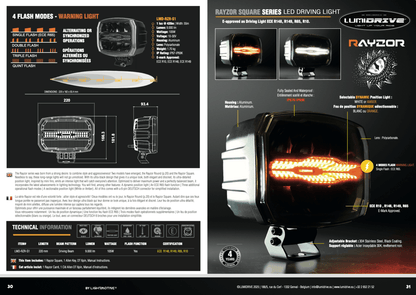 Feux de Position LUMIDRIVE Rayzor S1 - Puissance & Style - BYD Shark 2024+