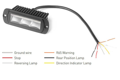LUMIDRIVE ADVERTISOR Intégré - Feu LED Signalisation Arrière Étanche - BYD Shark 2024+