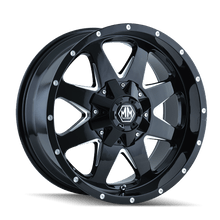 Jante MAYHEM 8040 TANK BLACK 9x17 8x165.1/170 ET18 CB130.8 - Dacia Duster 2010-2023