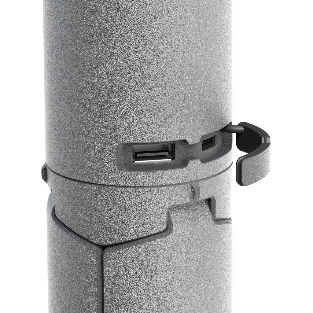 OuTask Lampe Télescopique Gris Clair - Outdoor LED 720° Rechargeable - BYD Shark 2024+
