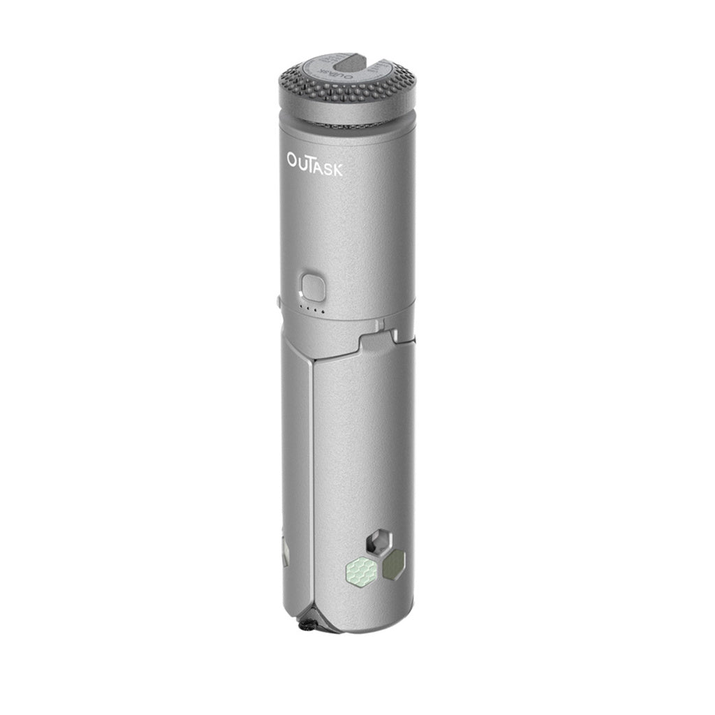 OuTask Lampe Télescopique Gris Clair - Outdoor LED 720° Rechargeable - BYD Shark 2024+