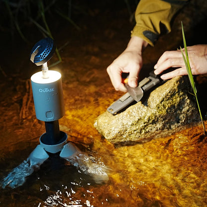 OuTask Lampe Télescopique LED Outdoor 720° - Noire - BYD Shark 2024+