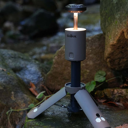 OuTask Lampe Télescopique LED Outdoor 720° - Tactical Earth - BYD Shark 2024+