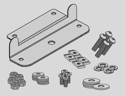 Fixations pour Panneau Solaire REDARC sur Galerie Rhino-Rack Pioneer - BYD Shark 2024+