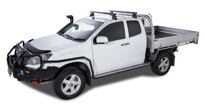 Kit 2 barres de toit Heavy Duty noire 1375mm série 2500 Isuzu D-Max Gen II TF (SX) 2016-2020 - RHINO-RACK - Isuzu Dmax 2012-2020