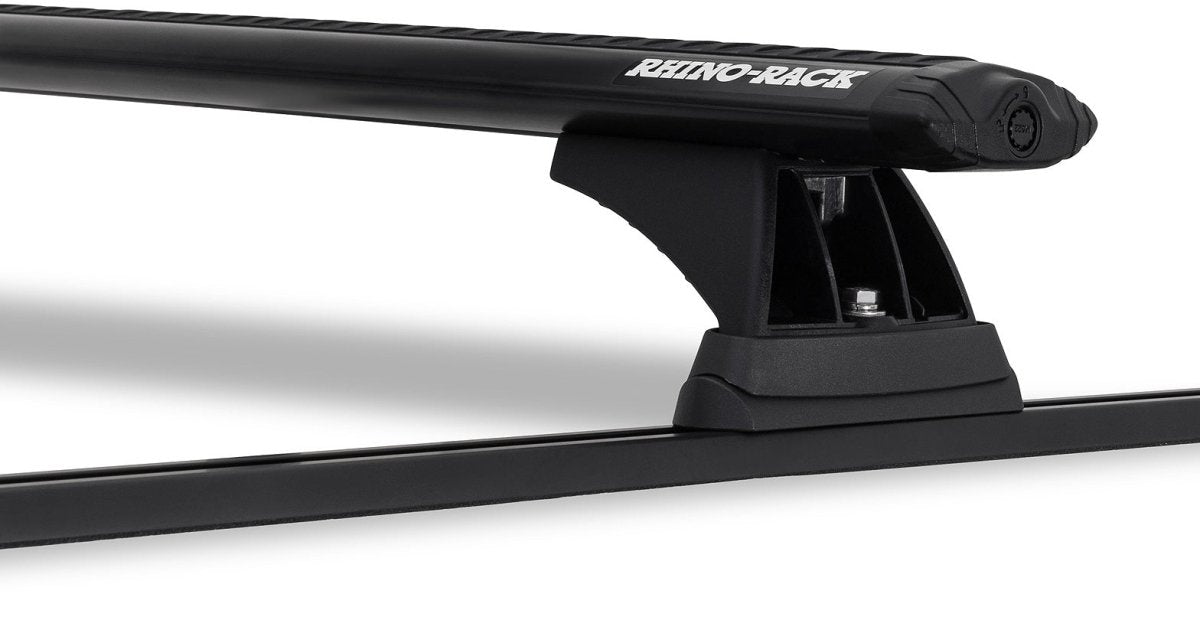 Kit 2x Barres de Toit 1260mm + RCH Trackmount - RHINO-RACK - Nissan Navara D22