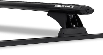 Kit 2x Barres de Toit 1260mm + RCH Trackmount - RHINO-RACK - Nissan Navara D22