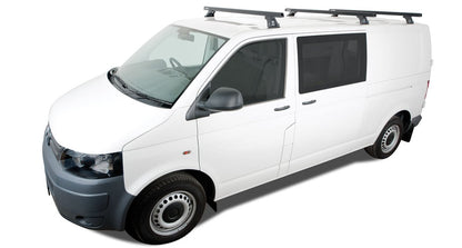 Kit 3 Barres de Toit Heavy Duty 1500mm Noir VW T5/T6 - RHINO-RACK - VW Transporter T5
