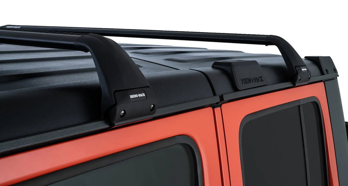 Kit de 2x Barres de toit Vortex SG Black - Jeep JK/JL/JT 4 portes - RHINO-RACK - Jeep Gladiator JT