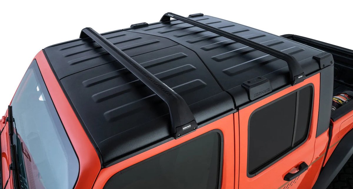 Kit de 2x Barres de toit Vortex SG Black - Jeep JK/JL/JT 4 portes - RHINO-RACK - Jeep Gladiator JT