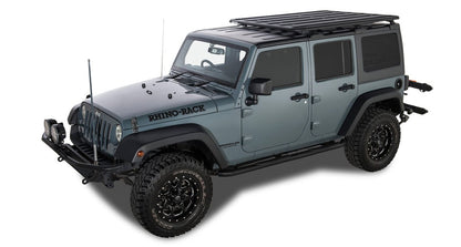 Kit Galerie de Toit + RLT600 Jeep Wrangler JK 4 Portes - 1800mm x 1430mm - RHINO-RACK - Jeep JK