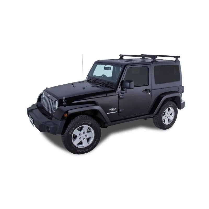 Kit x2 Barres de Toit 1500mm Heavy Duty (Système Backbone) - Jeep Wrangler JK 2 portes - RHINO-RACK - Jeep JK