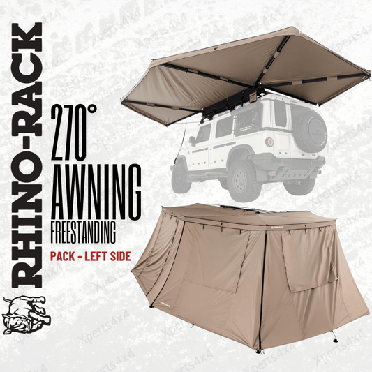 Pack Auvent 270° Auto-portant + Parois | Batwing Côté Gauche - RHINO-RACK - BYD Shark 2024+