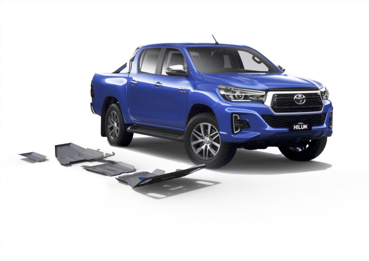 Kit 3x Protections Toyota Hilux REVO 2016-Présent - Rival4x4 - Aluminium - Toyota Hilux 2016+