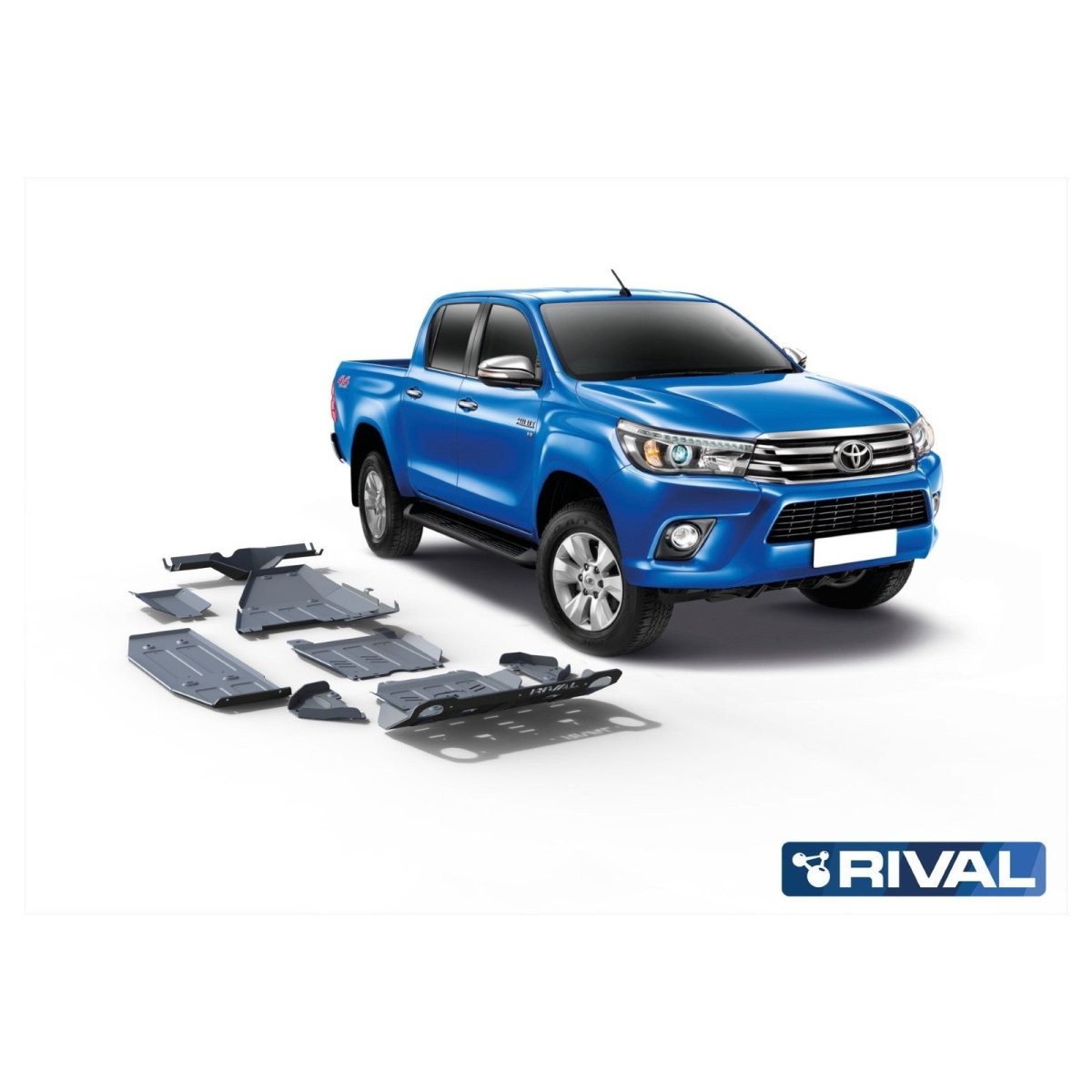 Kit Protections Intégrales RIVAL Toyota Hilux Revo (2016+) - Aluminium 6mm - Toyota Hilux 2016+