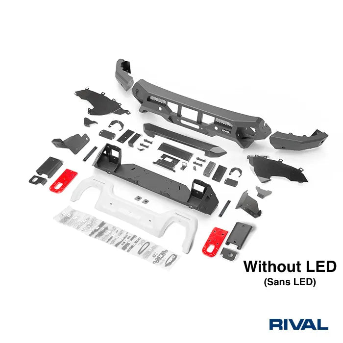 Pare-choc Avant Rival 4x4 Ford Raptor 2023+ | Aluminium Noir - Ford Ranger/Raptor 2023+