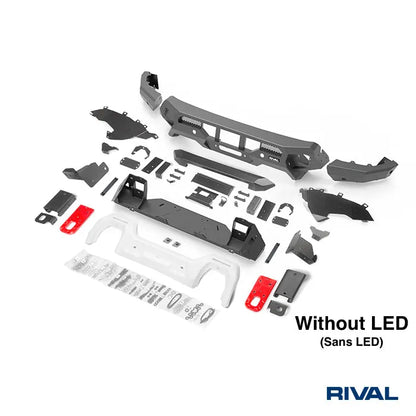 Pare-choc Avant Rival 4x4 Ford Raptor 2023+ | Aluminium Noir - Ford Ranger/Raptor 2023+