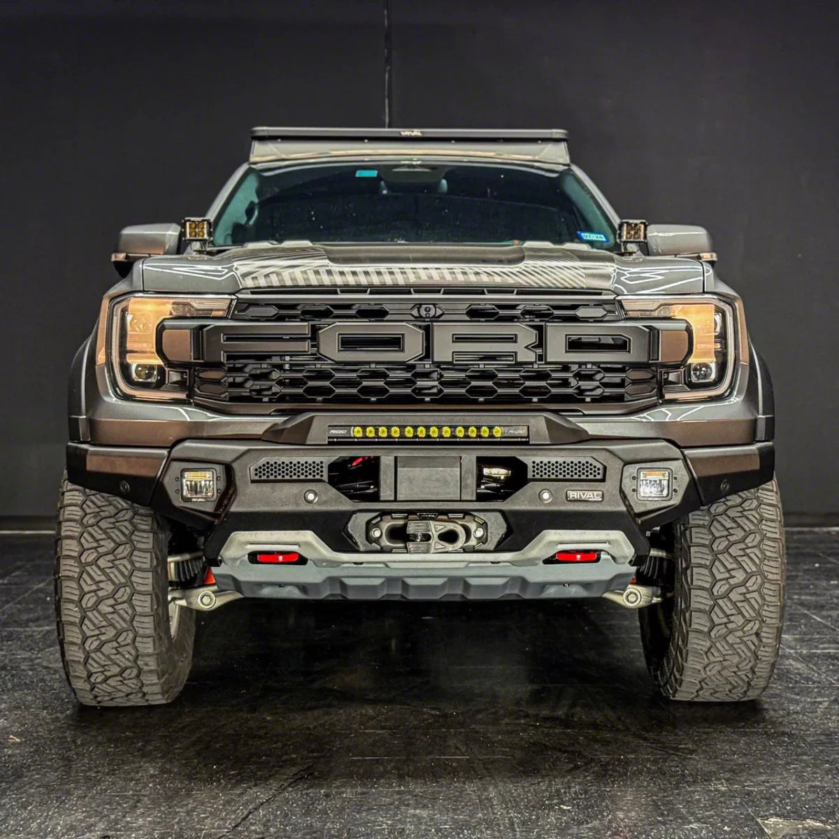 Pare-choc Avant Rival 4x4 Ford Raptor 2023+ | Aluminium Noir - Ford Ranger/Raptor 2023+