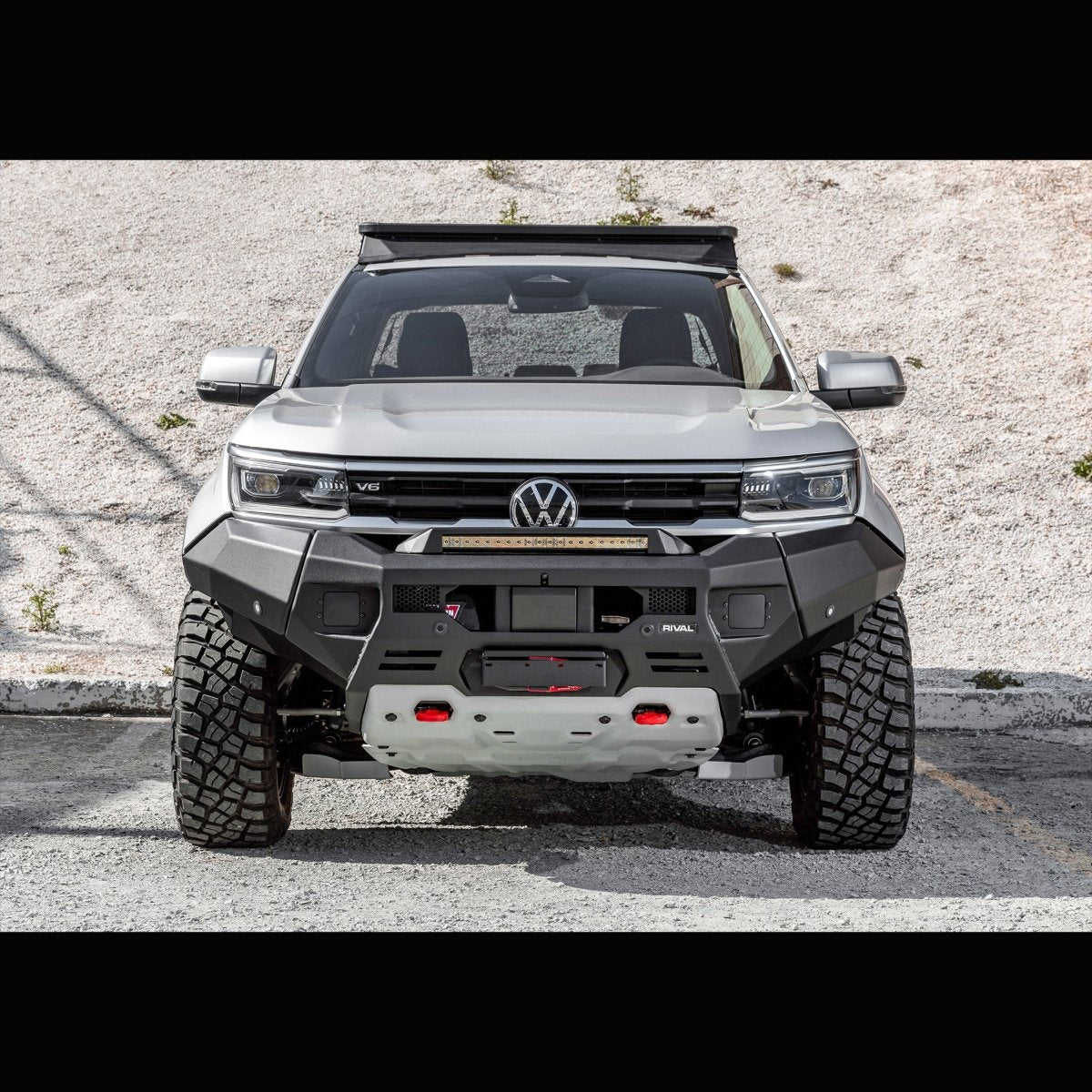 Pare-choc Avant Rival 4x4 VW AMAROK 2023+ | Aluminium Noir - VW Amarok 2023+