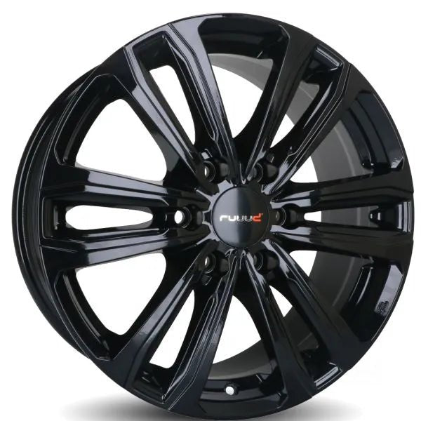 Jante Aluminium RUUUD Namur 7.5x17 6x125 ET50 CTR74.1 - Gloss Black - Dacia Duster 2024+