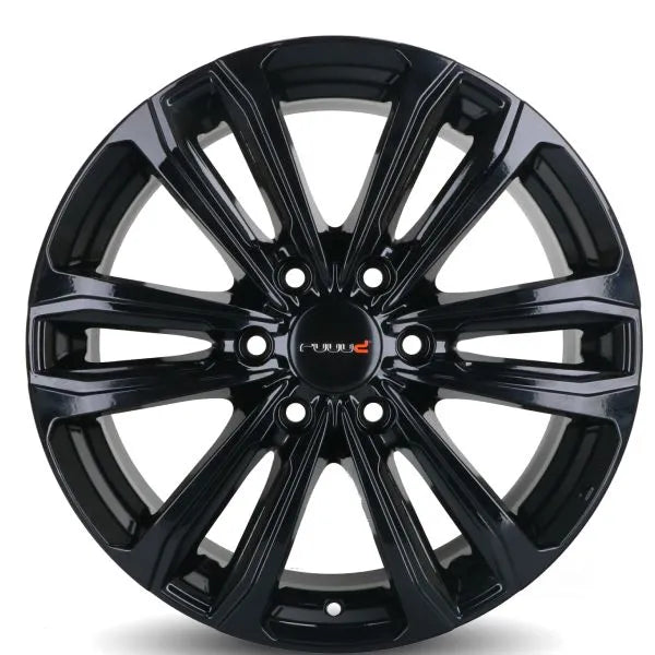 Jante Aluminium RUUUD Namur 7.5x17 6x125 ET50 CTR74.1 - Gloss Black - Dacia Duster 2024+