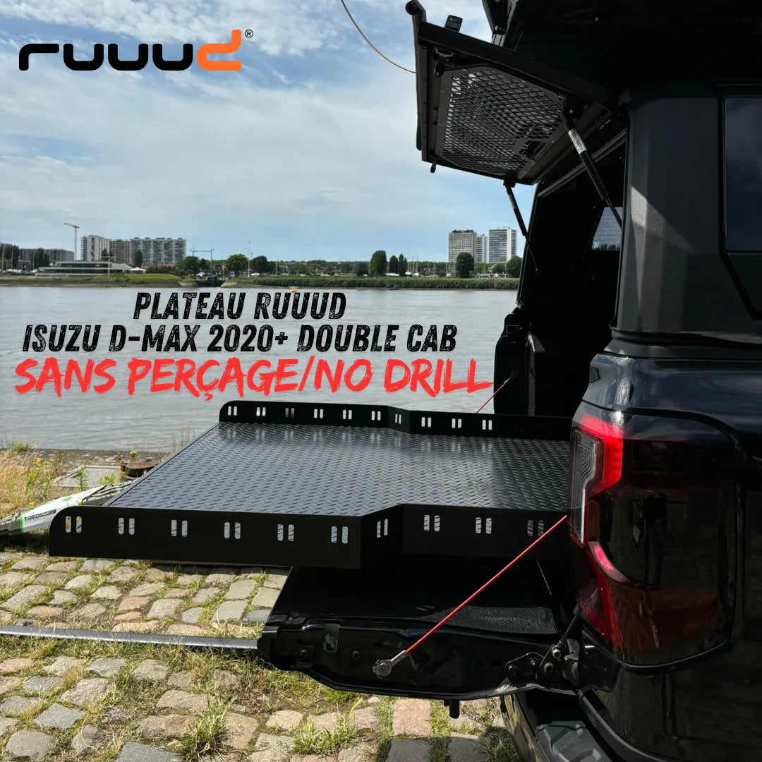 Plateau Coulissant Isuzu Dmax 2020+ | RUUUD – Sans Perçage, Ultra Résistant - Isuzu Dmax 2020+