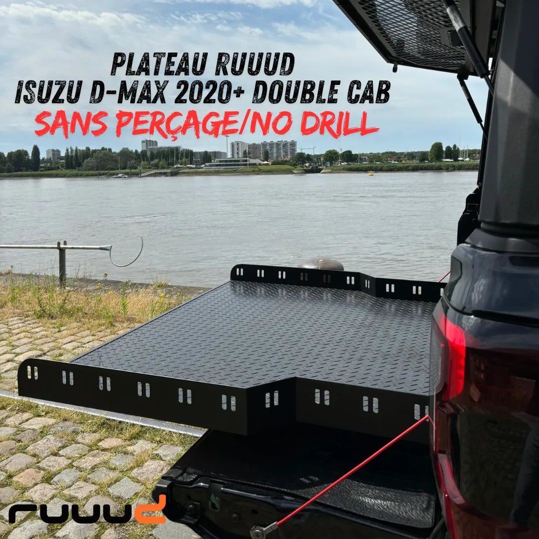 Plateau Coulissant Isuzu Dmax 2020+ | RUUUD – Sans Perçage, Ultra Résistant - Isuzu Dmax 2020+