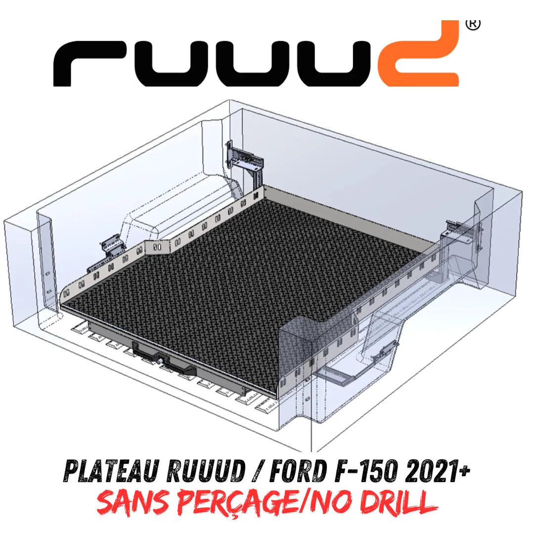 Plateau Coulissant RUUUD Ford F-150 2021+ | Installation Sans Perçage - Ford F150