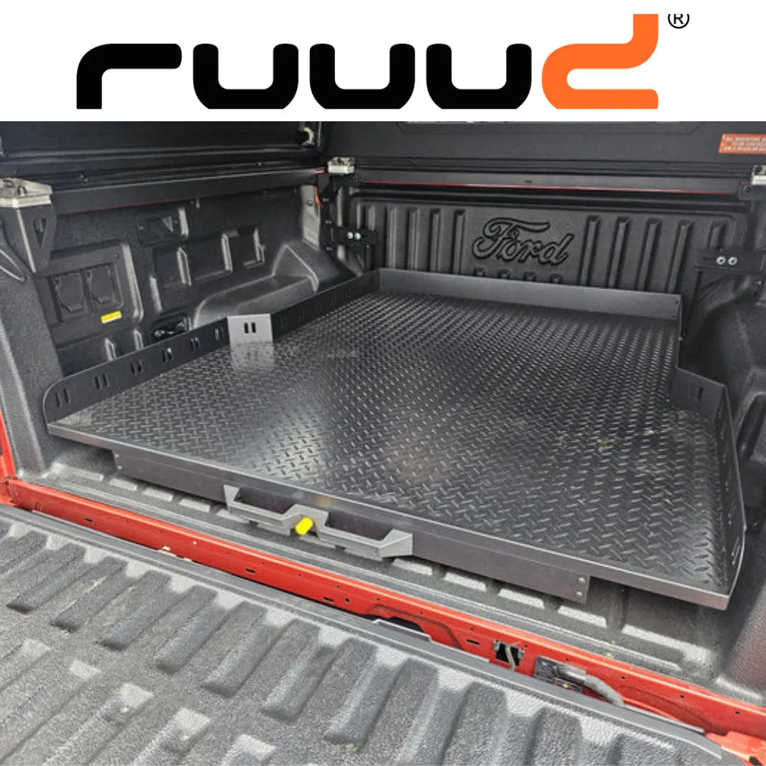 Plateau Coulissant RUUUD Ford Ranger 2023+ SUPER-CAB | Installation Sans Perçage - Ford Ranger/Raptor 2023+