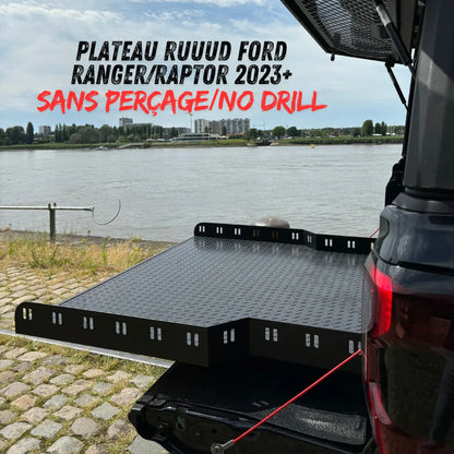 Plateau Coulissant RUUUD Ford Ranger/Raptor 2023+ NEXT GEN (Sans Perçage) - Ford Ranger PHEV 2025+