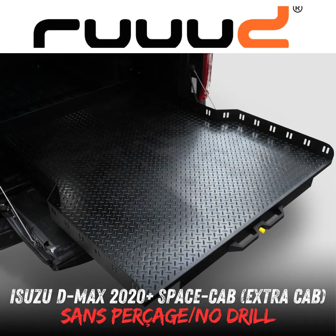 Plateau Coulissant RUUUD Isuzu D-Max 2020+ Space-Cab | Installation Sans Perçage - Isuzu Dmax 2020+