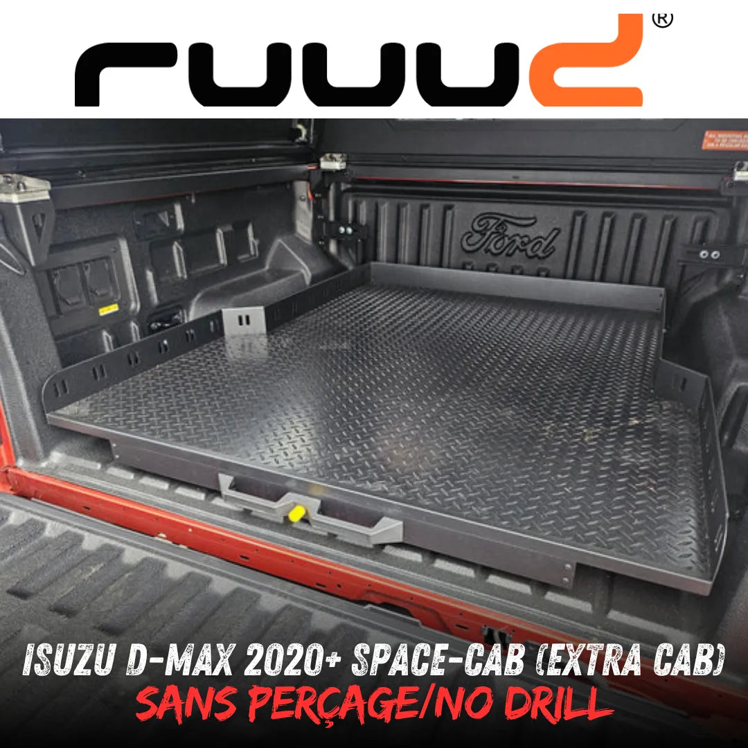Plateau Coulissant RUUUD Isuzu D-Max 2020+ Space-Cab | Installation Sans Perçage - Isuzu Dmax 2020+