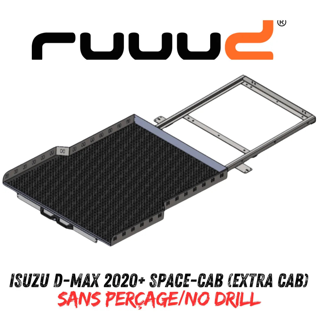 Plateau Coulissant RUUUD Isuzu D-Max 2020+ Space-Cab | Installation Sans Perçage - Isuzu Dmax 2020+