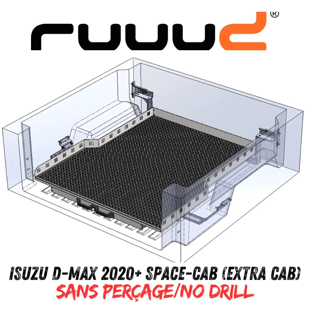 Plateau Coulissant RUUUD Isuzu D-Max 2020+ Space-Cab | Installation Sans Perçage - Isuzu Dmax 2020+