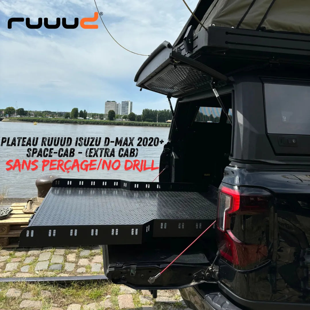Plateau Coulissant RUUUD Isuzu D-Max 2020+ Space-Cab | Installation Sans Perçage - Isuzu Dmax 2020+