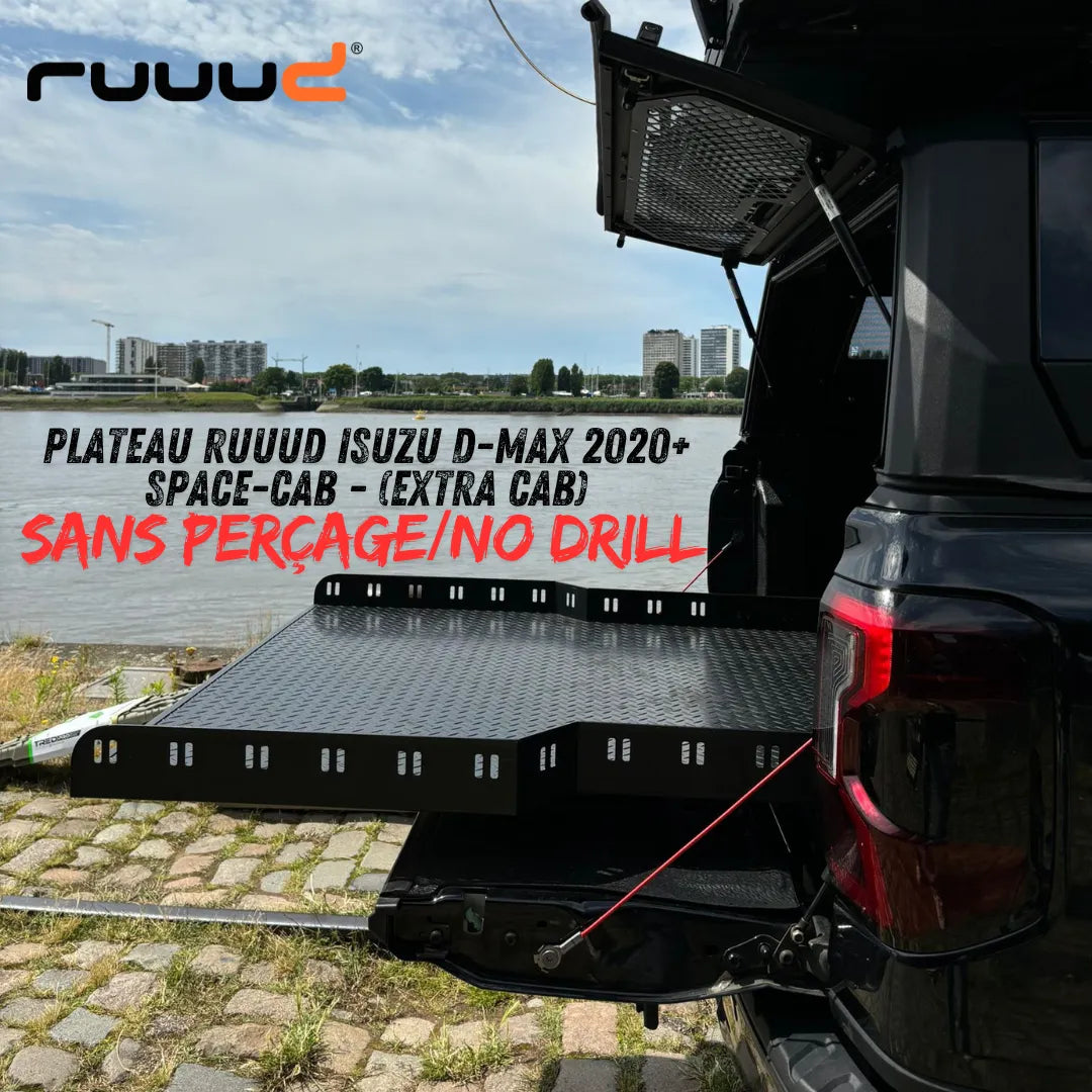 Plateau Coulissant RUUUD Isuzu D-Max 2020+ Space-Cab | Installation Sans Perçage - Isuzu Dmax 2020+