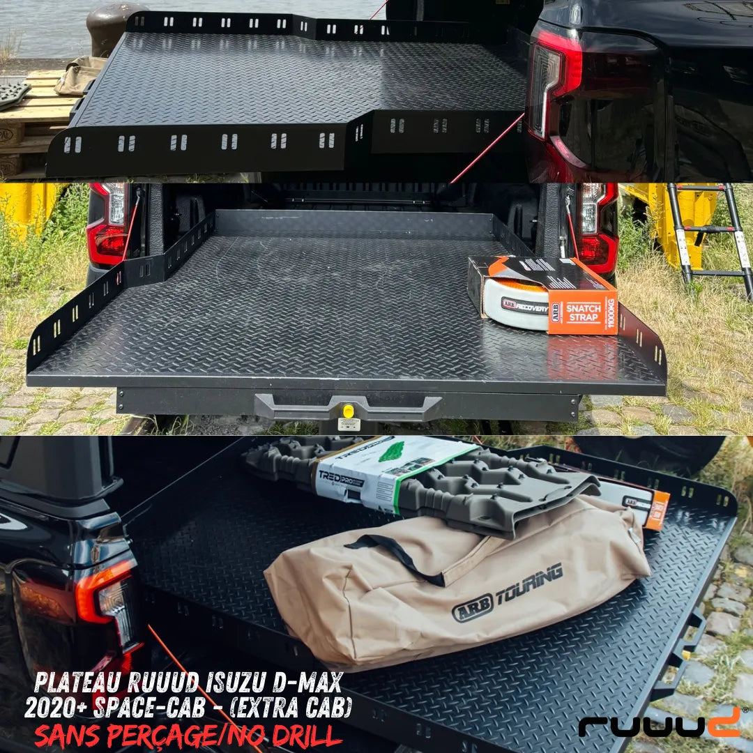 Plateau Coulissant RUUUD Isuzu D-Max 2020+ Space-Cab | Installation Sans Perçage - Isuzu Dmax 2020+