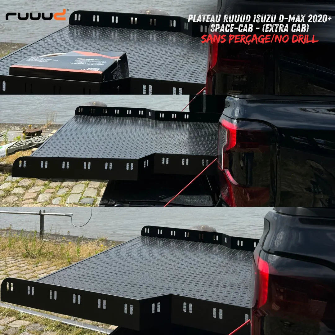 Plateau Coulissant RUUUD Isuzu D-Max 2020+ Space-Cab | Installation Sans Perçage - Isuzu Dmax 2020+