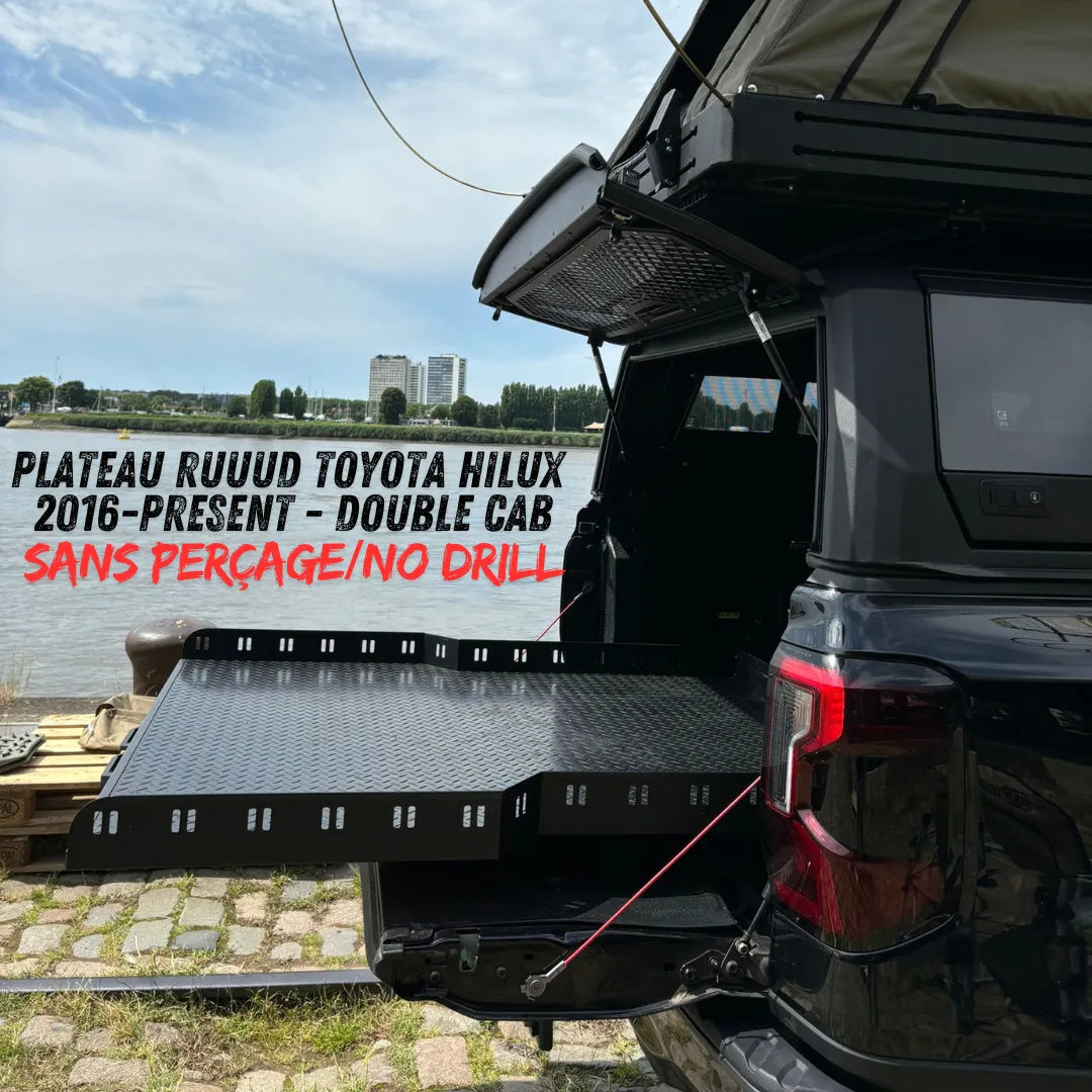 Plateau Coulissant RUUUD Toyota Hilux REVO 2016 a Present Double Cab (Sans Perçage) - Toyota Hilux 2016+