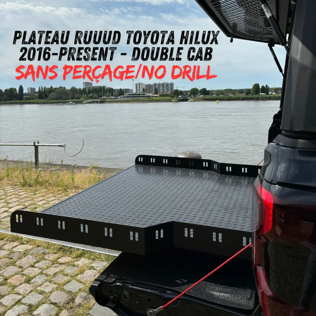 Plateau Coulissant RUUUD Toyota Hilux REVO 2016 a Present Double Cab (Sans Perçage) - Toyota Hilux 2016+