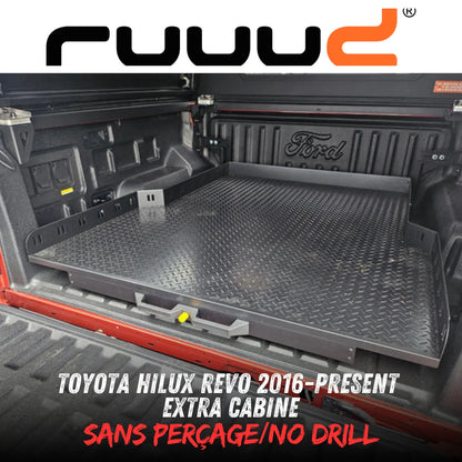Plateau Coulissant RUUUD Toyota Hilux Revo 2016+ Extra Cab | Installation Sans Perçage - Toyota Hilux 2016+