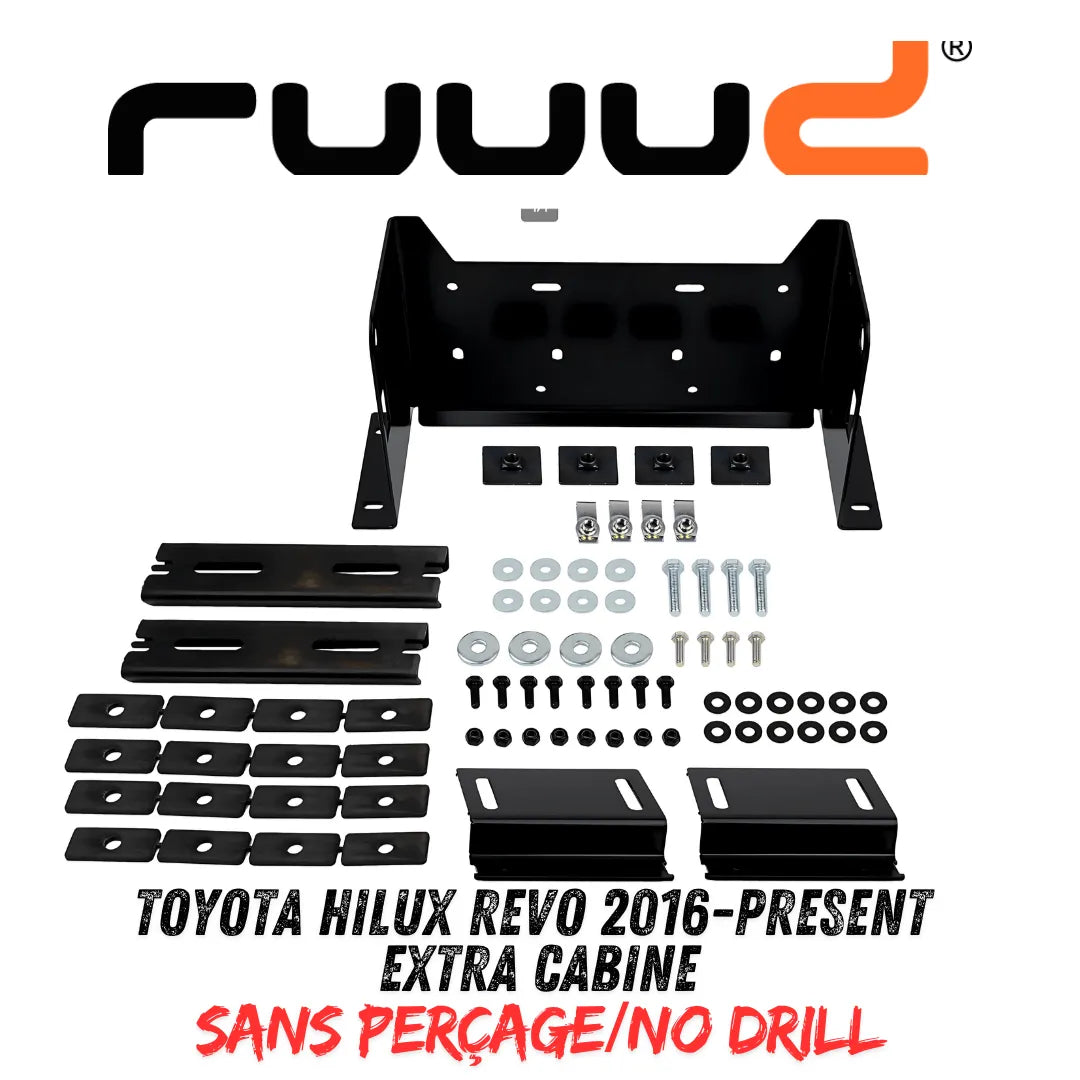 Plateau Coulissant RUUUD Toyota Hilux Revo 2016+ Extra Cab | Installation Sans Perçage - Toyota Hilux 2016+