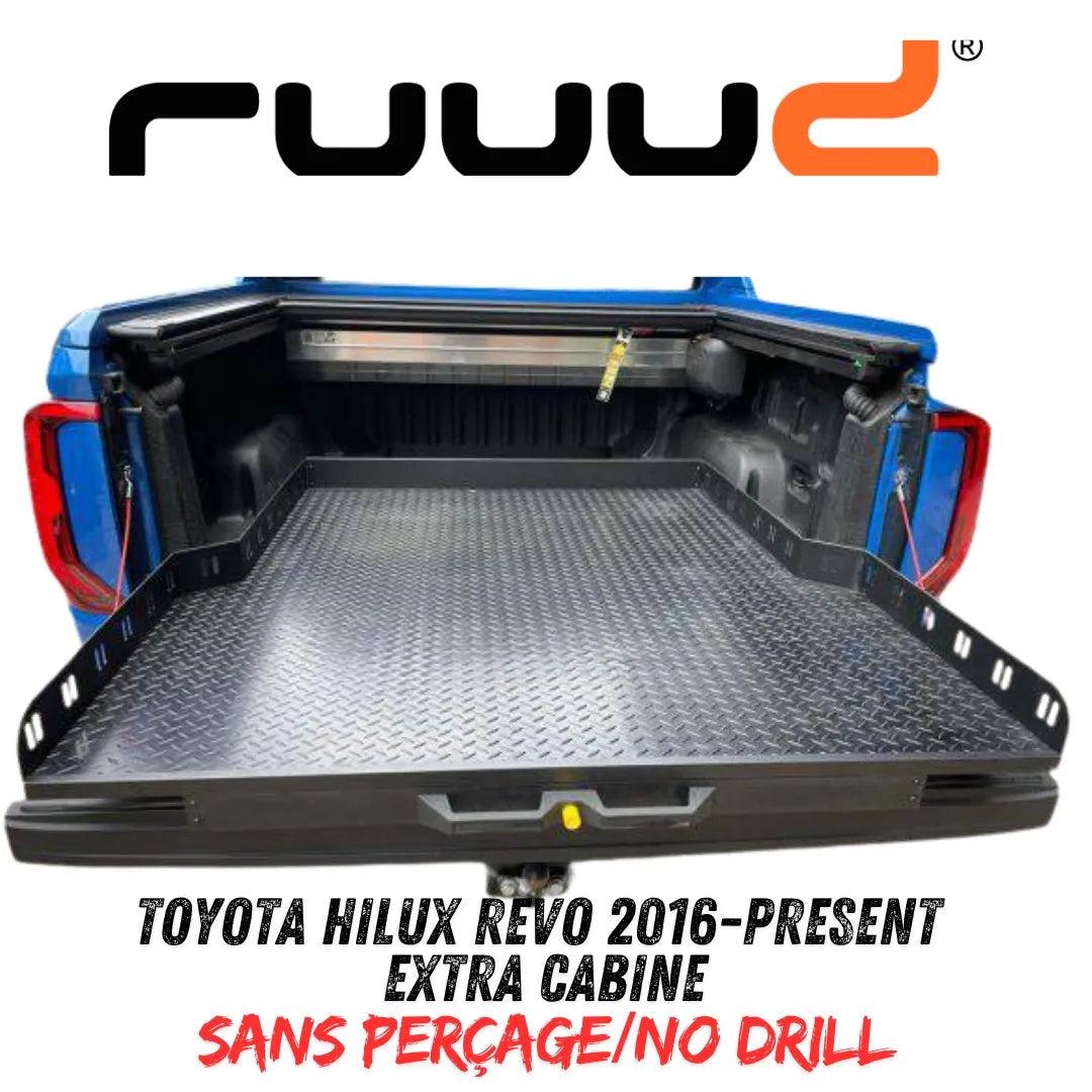 Plateau Coulissant RUUUD Toyota Hilux Revo 2016+ Extra Cab | Installation Sans Perçage - Toyota Hilux 2016+